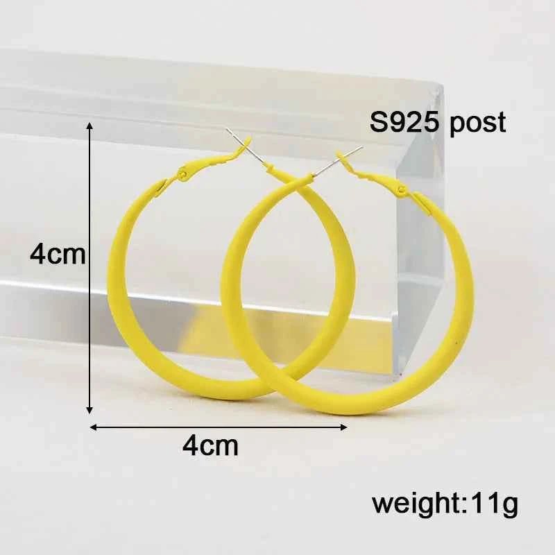 Yellow Color Hanging Earrings for Women Flower Dangle Earrings Korean Fashion Women's Earrings Party Gift pendientes mujer