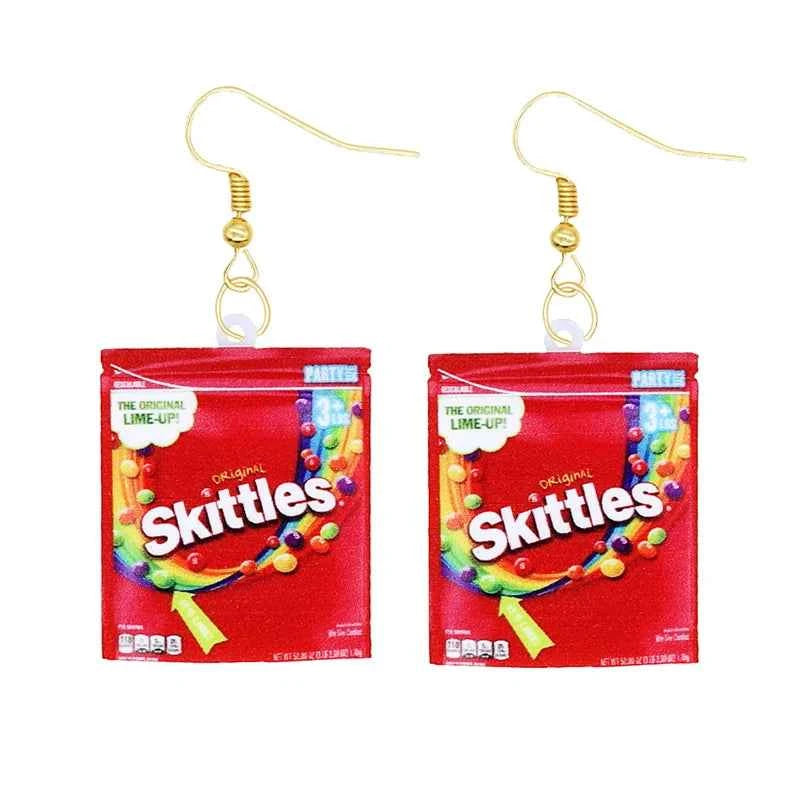 Earrings for Women Earrings Acrylic Cute Snacks Girls Foods Funny Candy Chocolate Cookies