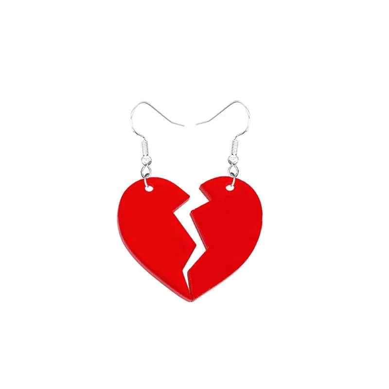 Earrings For Women Girls Hip Hop Cute Exaggeration Special Creativity Jewelry Valentine's Day Teddy Bear Sweet Heart