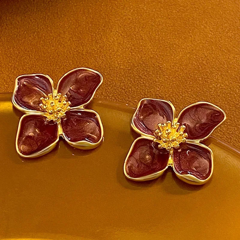 Beer Festival Wine Glass Orange Juice Earrings Fashion 2D Flat Design Earrings Women Girls Party Jewelry Gift Give To Friends