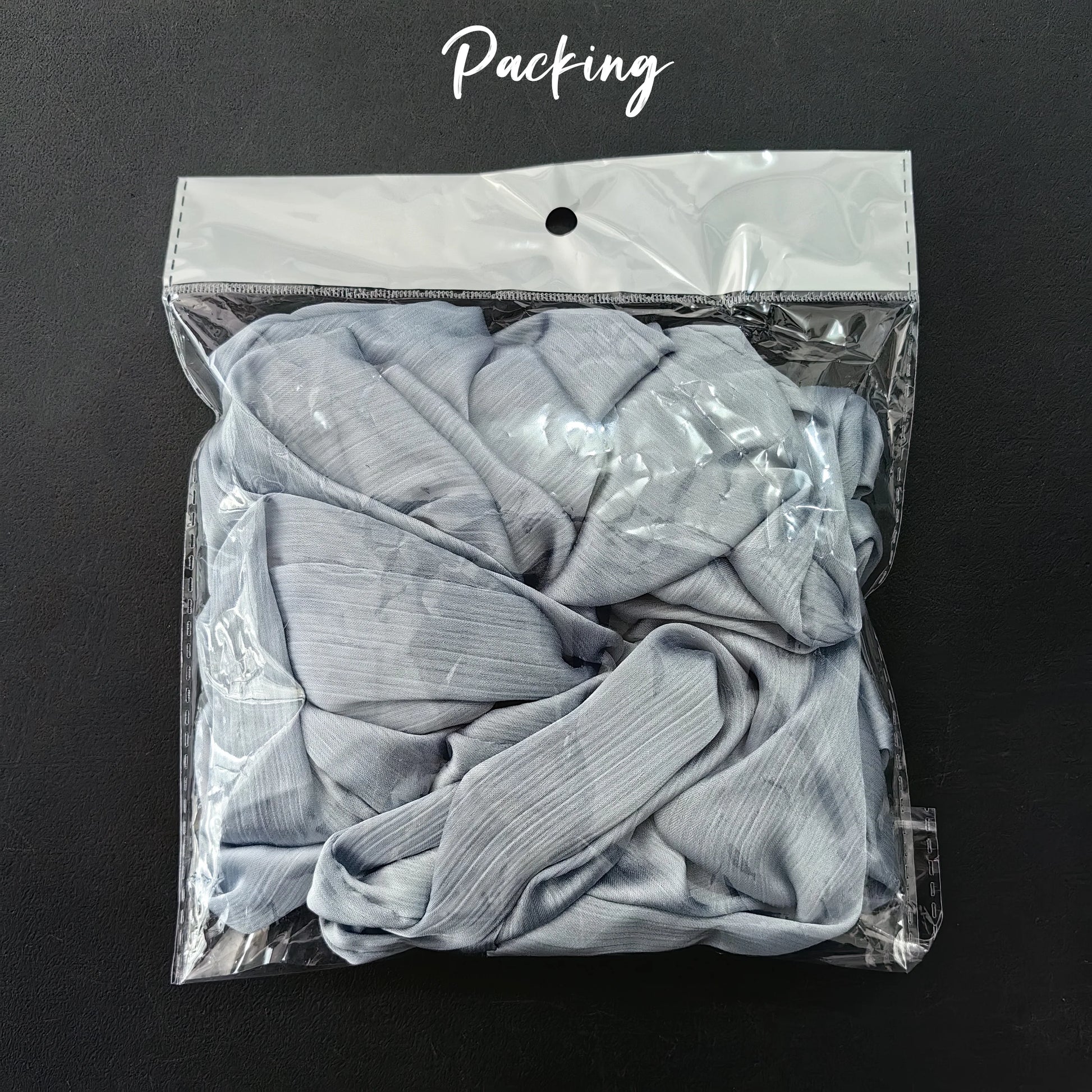 17Colors Big Size Crepe Satin Scrunchies Muslim Women Custom Elastic Volumizing Oversized Neat stitching Bunch Hair Tie - NamafadStore