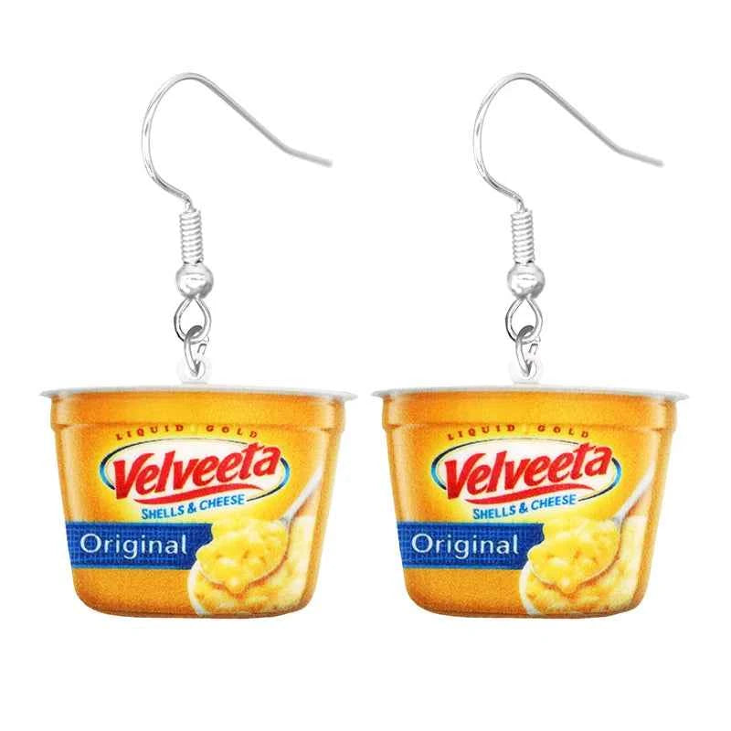 Earrings for Women 2D Acrylic Cute Snacks Potato Chips Girls Foods Funny