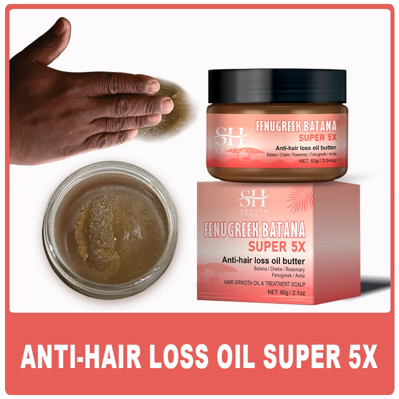 Hot Super 5x Hair Growth Oil Chebe Batana Butter Hair Mask Fenugreek Seeds Fast Anti-Hair Loss Oil Rosemary Hair Regrowth Oils - NamafadStore