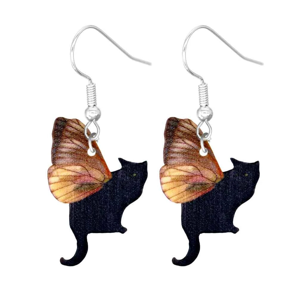 Animal Earrings For Women Cute Female Acrylic Earrings Funny  Personal Party Gifts Duck  Dog Cat