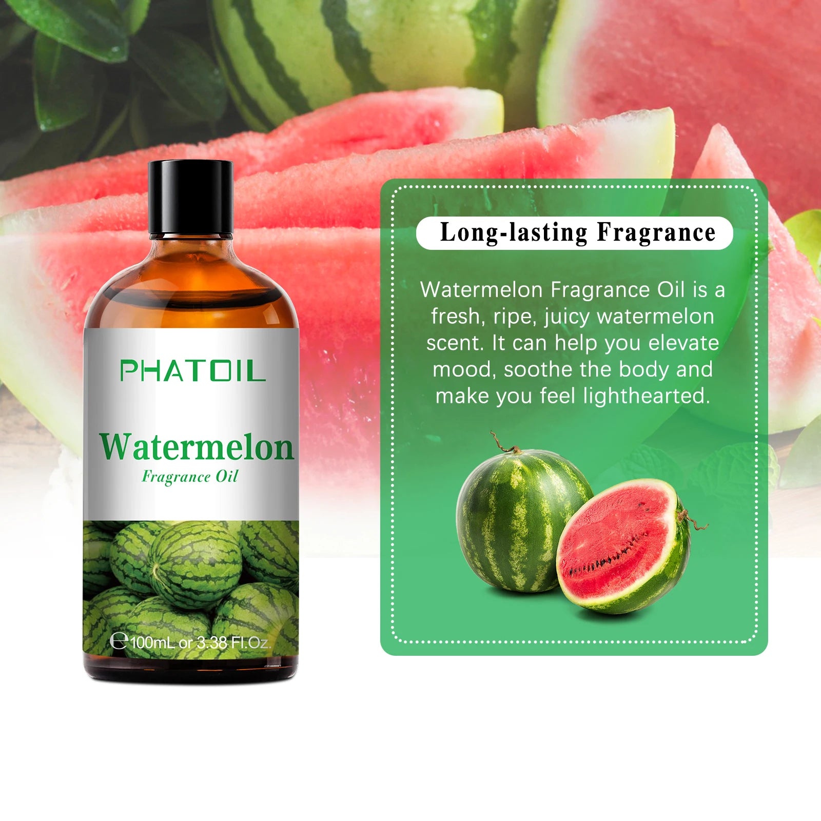 PHATOIL 100ml Aromatherapy Fragrance Oil Coconut & Vanilla Strawberry Cherry Lemon Papaya Aroma Oils For Diffuser Candle Making - NamafadStore
