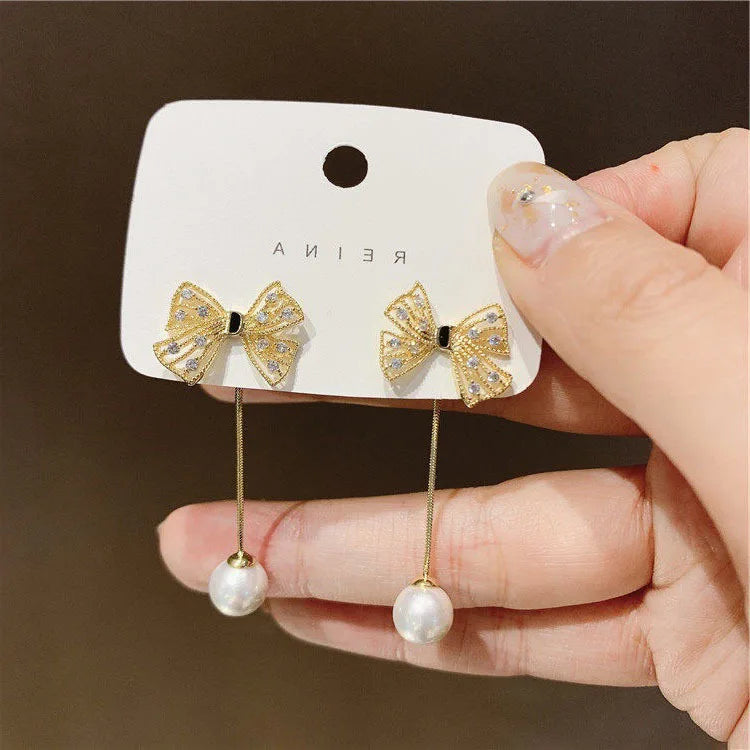 Korean Fashion Butterfly Earrings Earrings for Women Pink Opal Dangle Earrings Valentines Day Anniversary Birthday Jewelry Gift