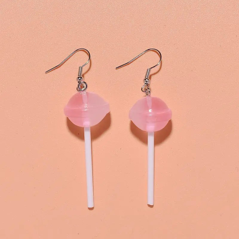 1 Pair Colored 3D Donut Food Drop Earrings For Women Kid Gift Fashion Creative Funny Kawaii Cake Charms Dangle Earrings Jewelry