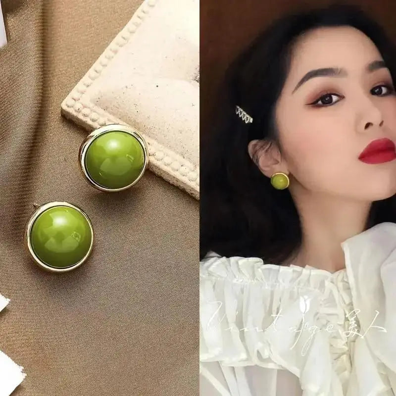 Korean Fashion Heart Drop Earrings For Women Jewelry 2025 Trending Creative Women's Earrings Ear Buckle Accessories Pendientes