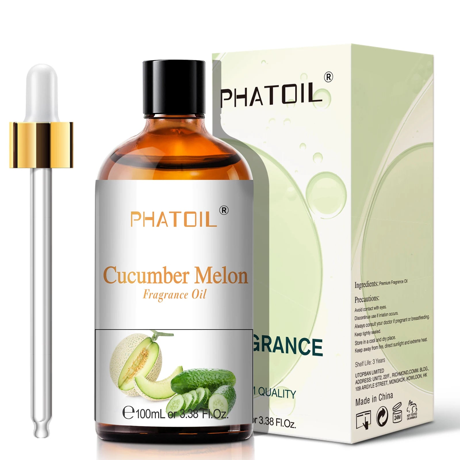 PHATOIL 100ml Sweet Fruity Fragrance Oil for Diffuser Candles Making -Coconut & Vanilla Strawberry Lemon Peach Pear Aroma Oil - NamafadStore