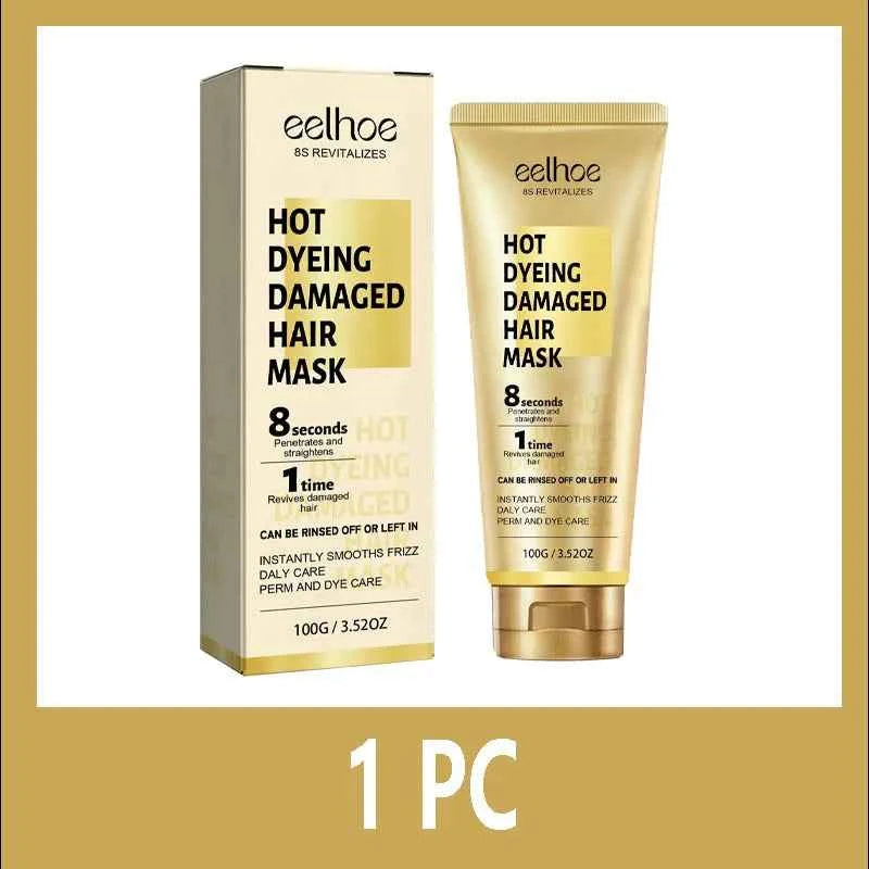 Keratin Hair Care Cream 8 Seconds Hair Mask Improves Frizzy Tangled Prevents Breakage and Splitting Hair Care Product