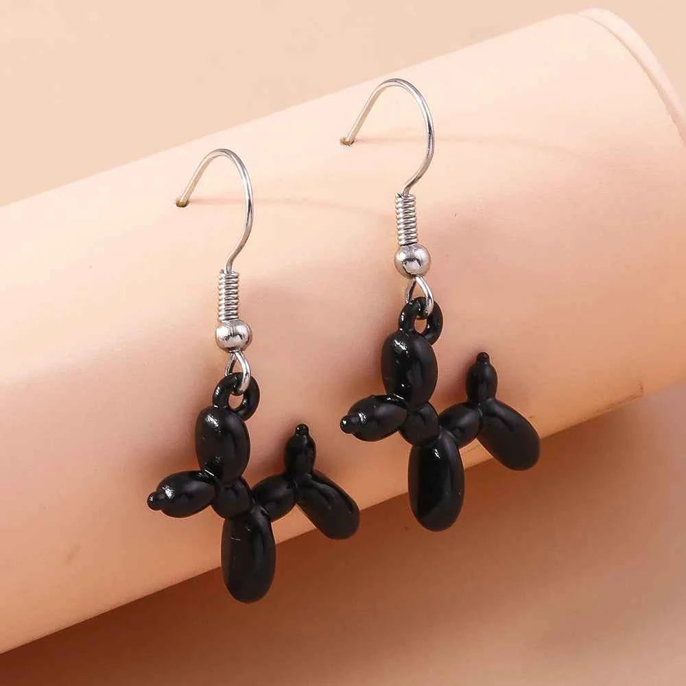 New Cute Colorful Creative Puppy Dog Earrings For Women Girls Simple Cartoon Animal Earring Pendants Lovely Jewelry Accessories