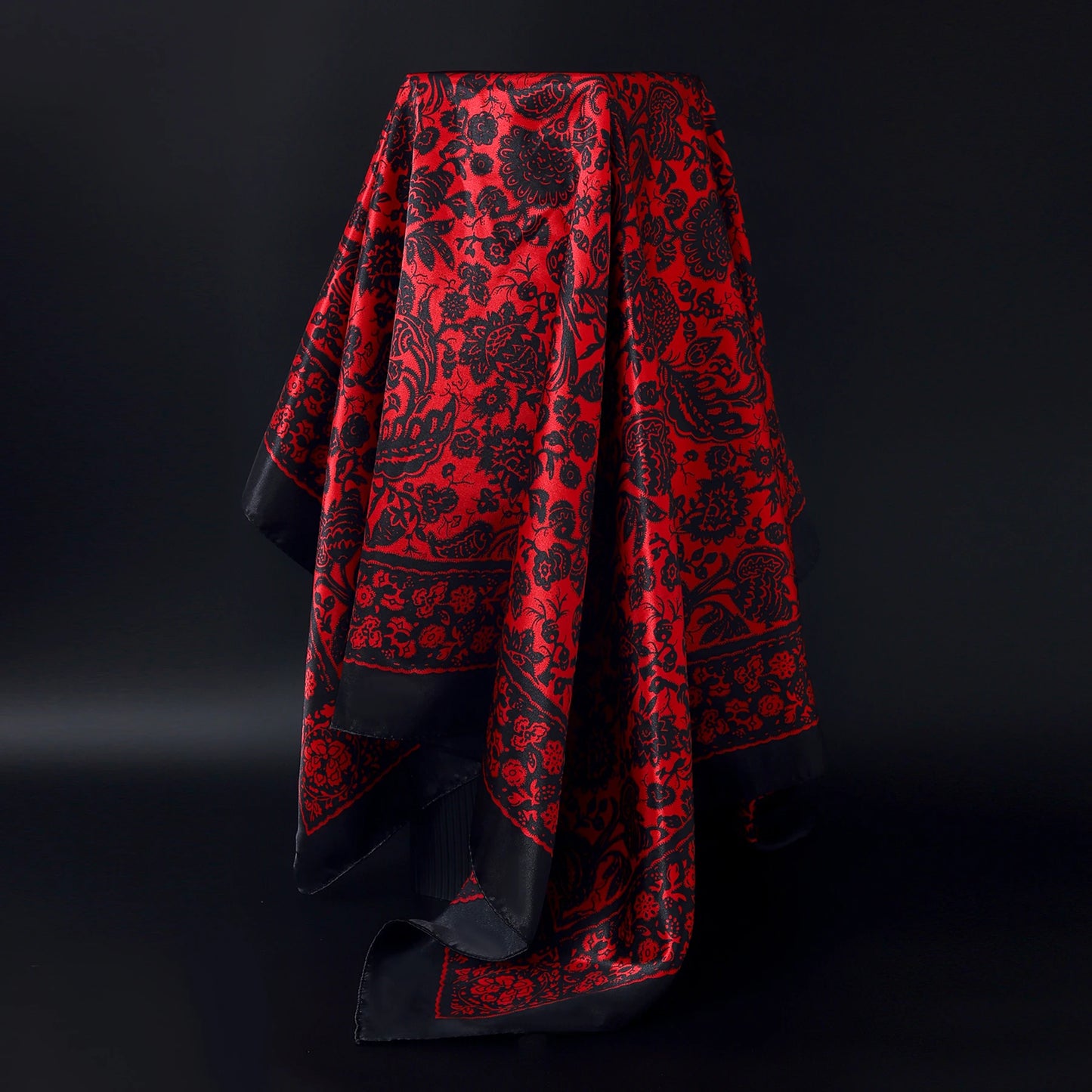 Luxury Brand Silk Scarf Fashion Foulard Satin Shawl Leopard 90*90cm Square Head Scarves Women Bandanna Pareo Headscarf