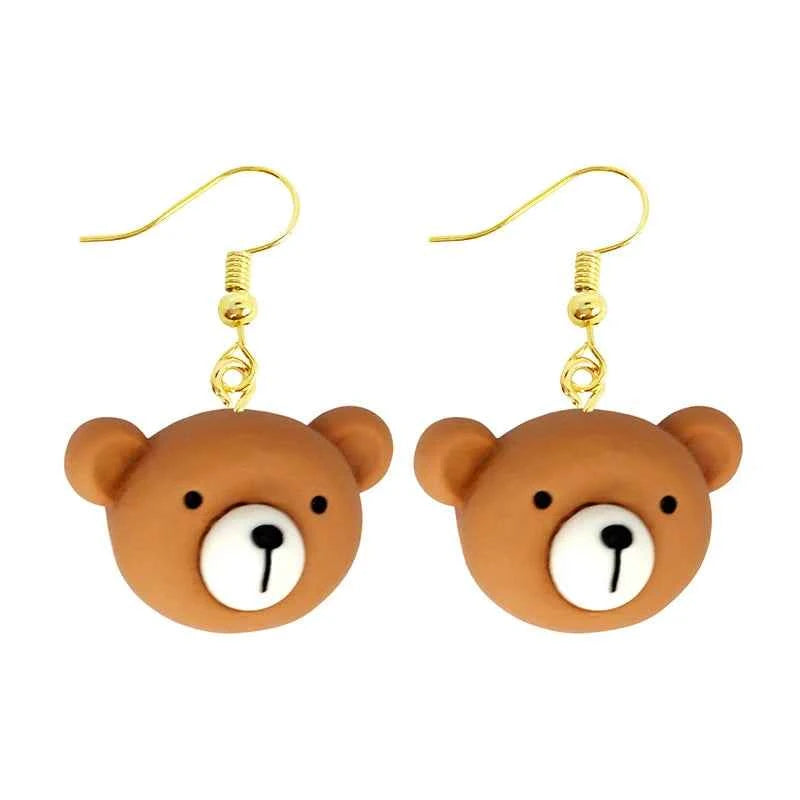 Earring For Women Resin Drop Funny Custom Cute Girls Gift Eardrop Kids Animal Duck Rabbit Flamingo Bird Jellyfish Cat