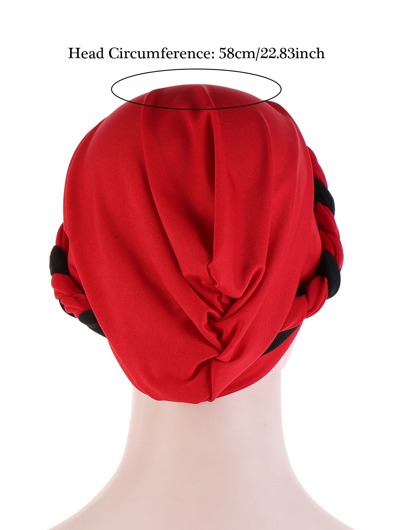 Colorblock Twisted Hijab Turban Hat for Women African Head Scarf Beanie Cancer Chemo Headwear Cap Head Wraps Women - NamafadStore