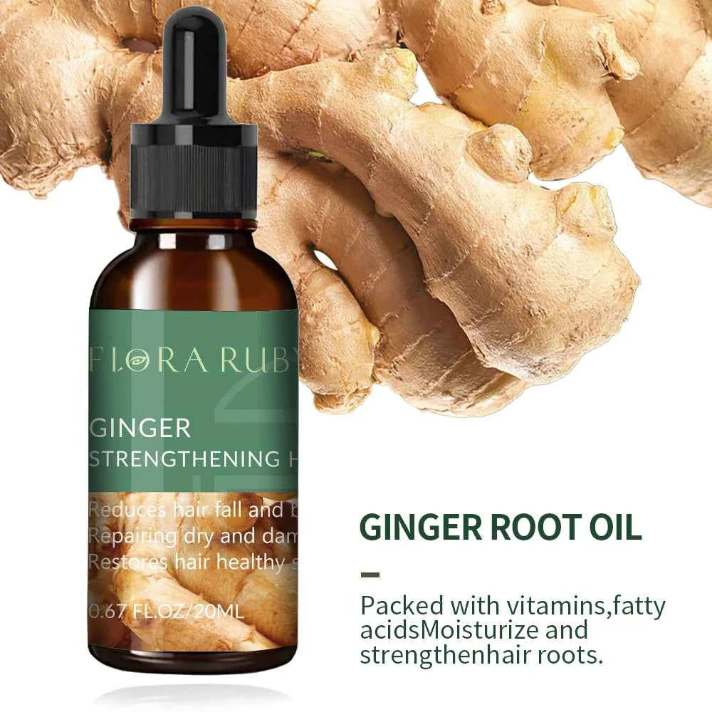 20ml Essential Oils Rosemary Oil for Hair Growth 100% Pure Essential oil Plant Therapy Ginger Oil Scalp Care Oil Rose Camellia