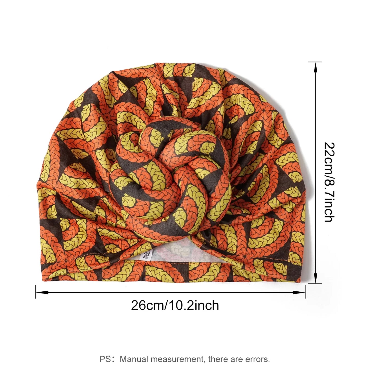 Pre-made Knot Turban, African Print Head Bonnet For Women's, Party Headwear - NamafadStore