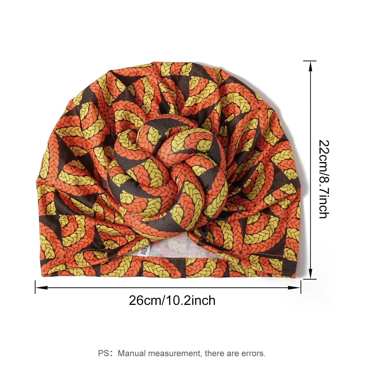 Pre-made Knot Turban, African Print Head Bonnet For Women's, Party Headwear - NamafadStore