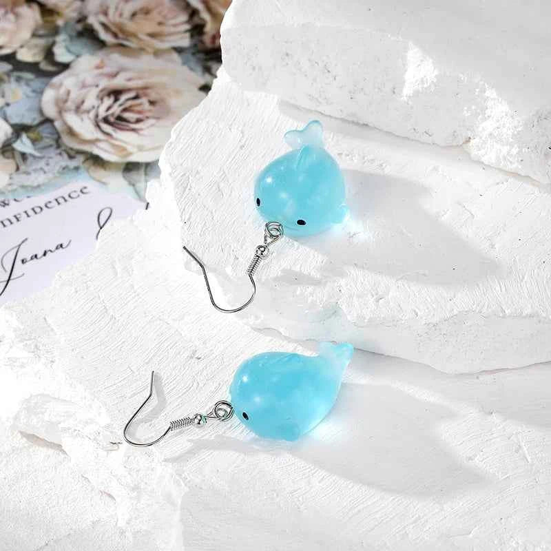Resin Marine Animal Octopus Whale Drop Earrings For Women Gift New Cute Creative Funny Shark Sea Lion Pendant Eardrop Jewelry