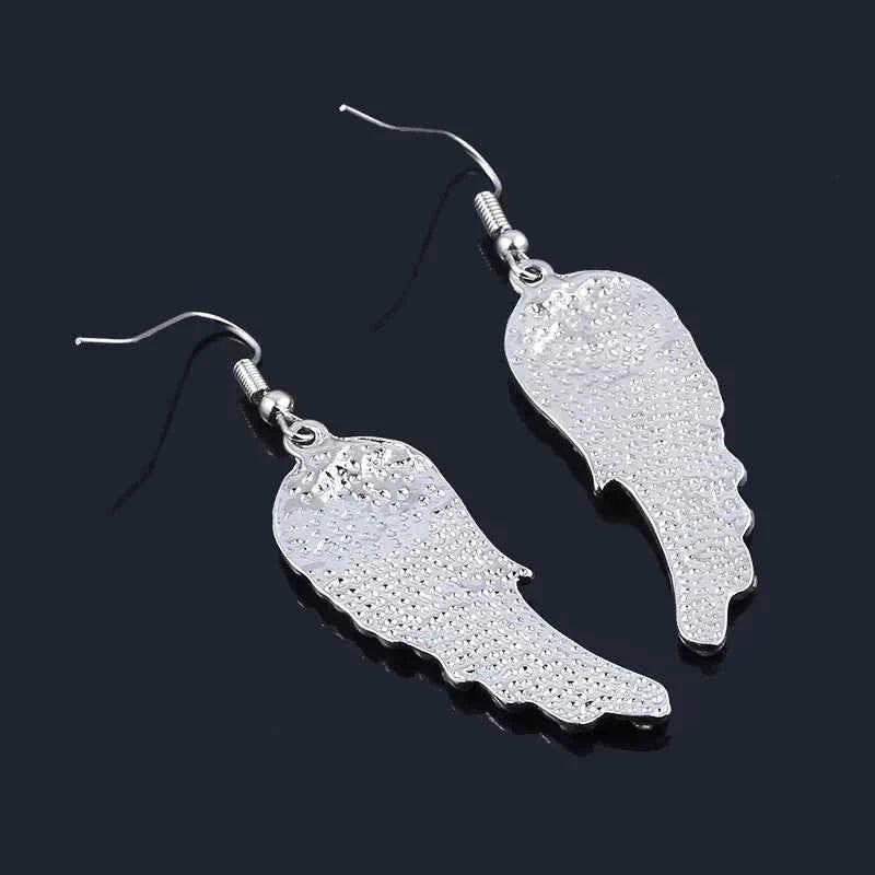 Fashion Income Ladies Angel Wings Earrings Personality Mid Length Multicolor Charm Jewelry Anniversary Birthday Party Gifts