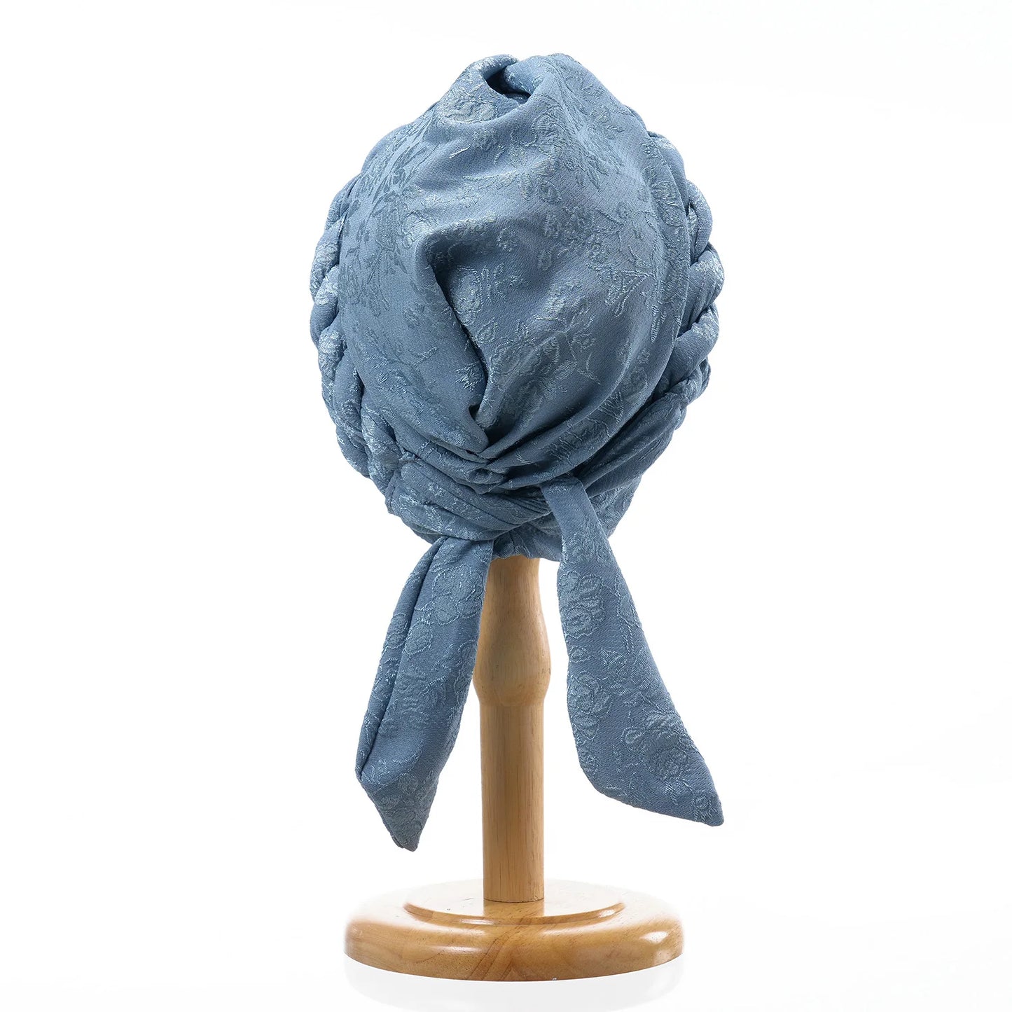 Solid Color Double Braids Turban Caps for Women Fashion Women Muslim Wrap Head Bonnet Headwear Braid Hat Turbante Mujer - NamafadStore