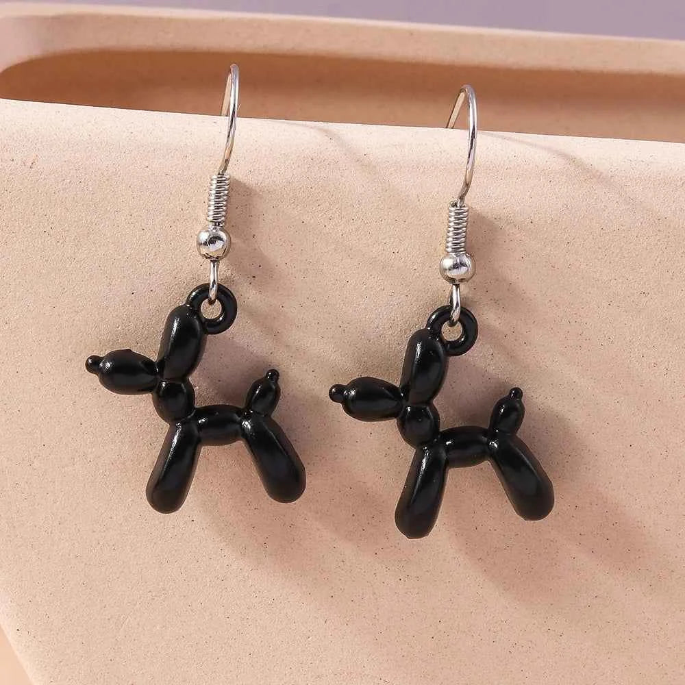 New Cute Colorful Creative Puppy Dog Earrings For Women Girls Simple Cartoon Animal Earring Pendants Lovely Jewelry Accessories