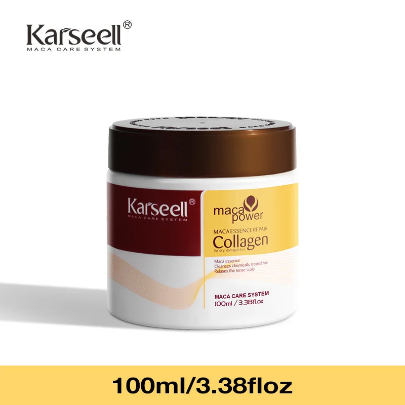 Karseell Collagen Hair Treatment Deep Repair Conditioning Argan Oil Hair Mask Essence for Dry Damaged Hair 100ml/500ml - NamafadStore