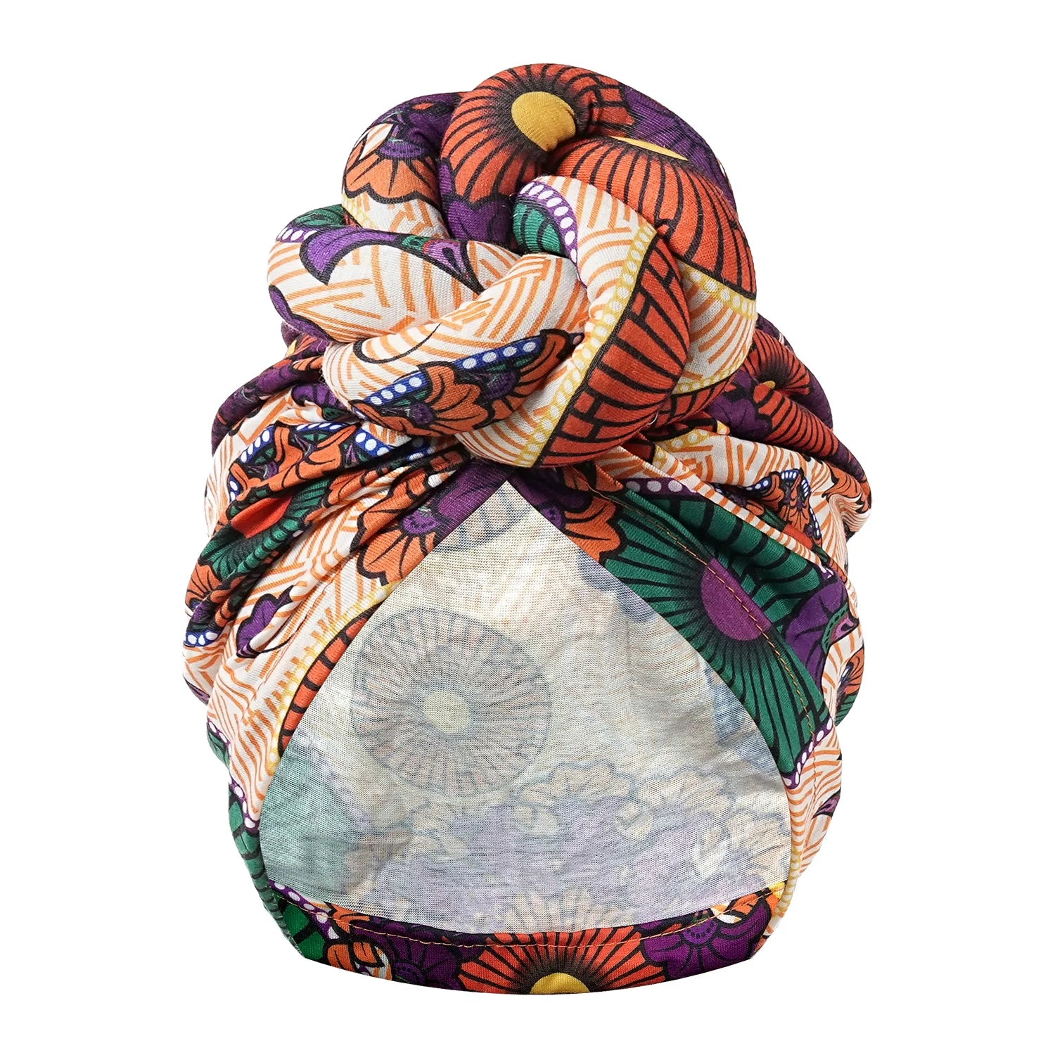 Pre-made Knot Turban, African Print Head Bonnet For Women's, Party Headwear - NamafadStore