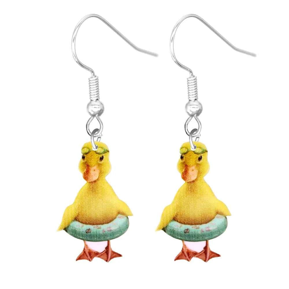 Animal Earrings For Women Cute Female Acrylic Earrings Funny  Personal Party Gifts Duck  Dog Cat