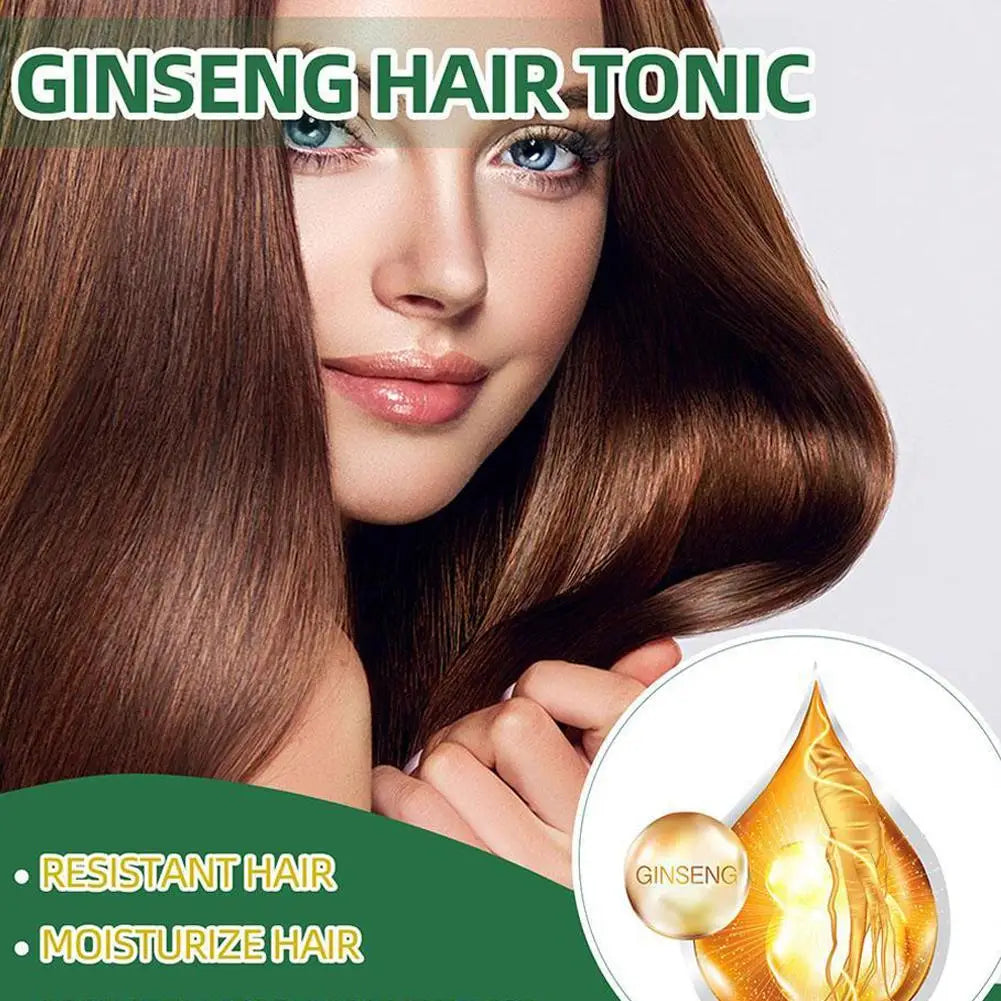 2pcs*100ml Ginseng Hair Serum For Men Women Nourishes Scalp Strengthen Root Repair Damaged Hair Herbal Hair Care Spray