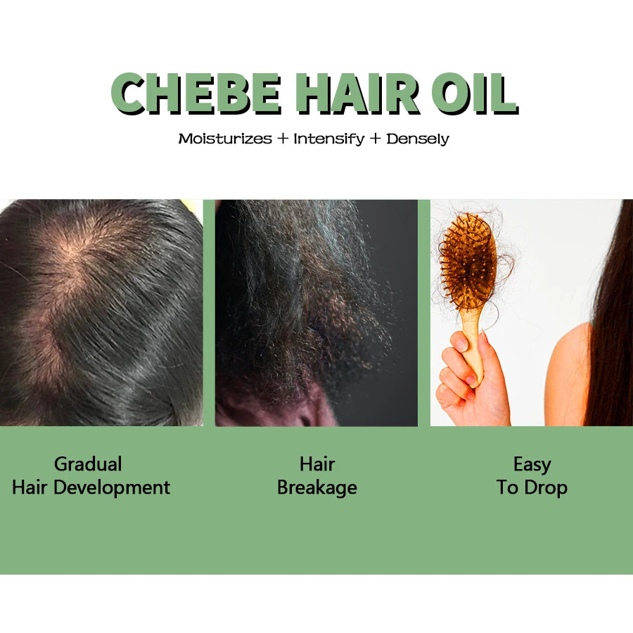 10 in 1 Natural Chebe Oil with African Chebe Powder for Hair Moisturizer for Scalp Hair Stronger - NamafadStore