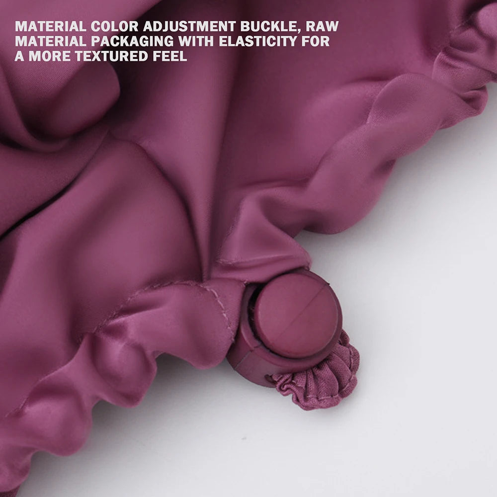 Unisex Solid-Color Adjustables Silk Satins Hair Bonnets High Elasticity Soft Sleep Cap For Women Men - NamafadStore