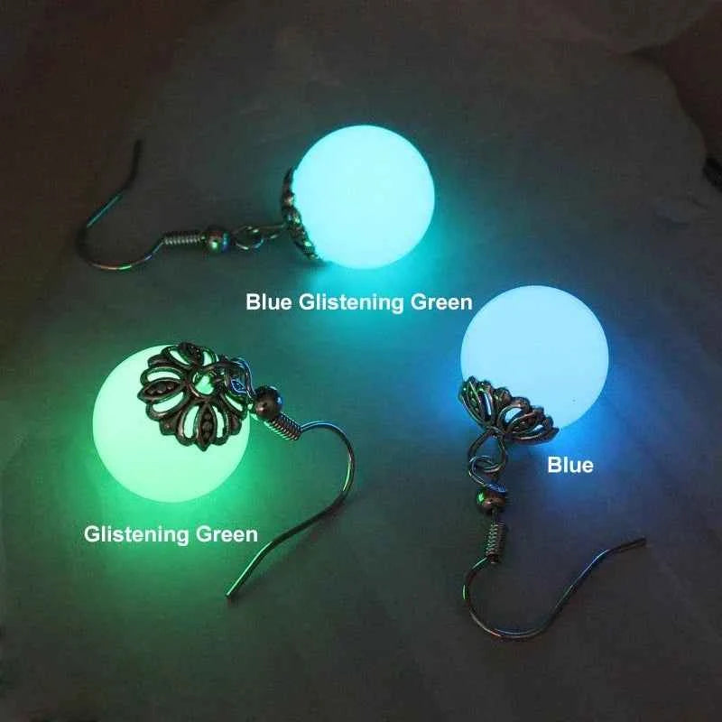 Fashion Luminous Earrings Pearl Dangle Drop Earrings Classic Glow In The Dark Earrings Halloween Jewelry Gift for Women Girl