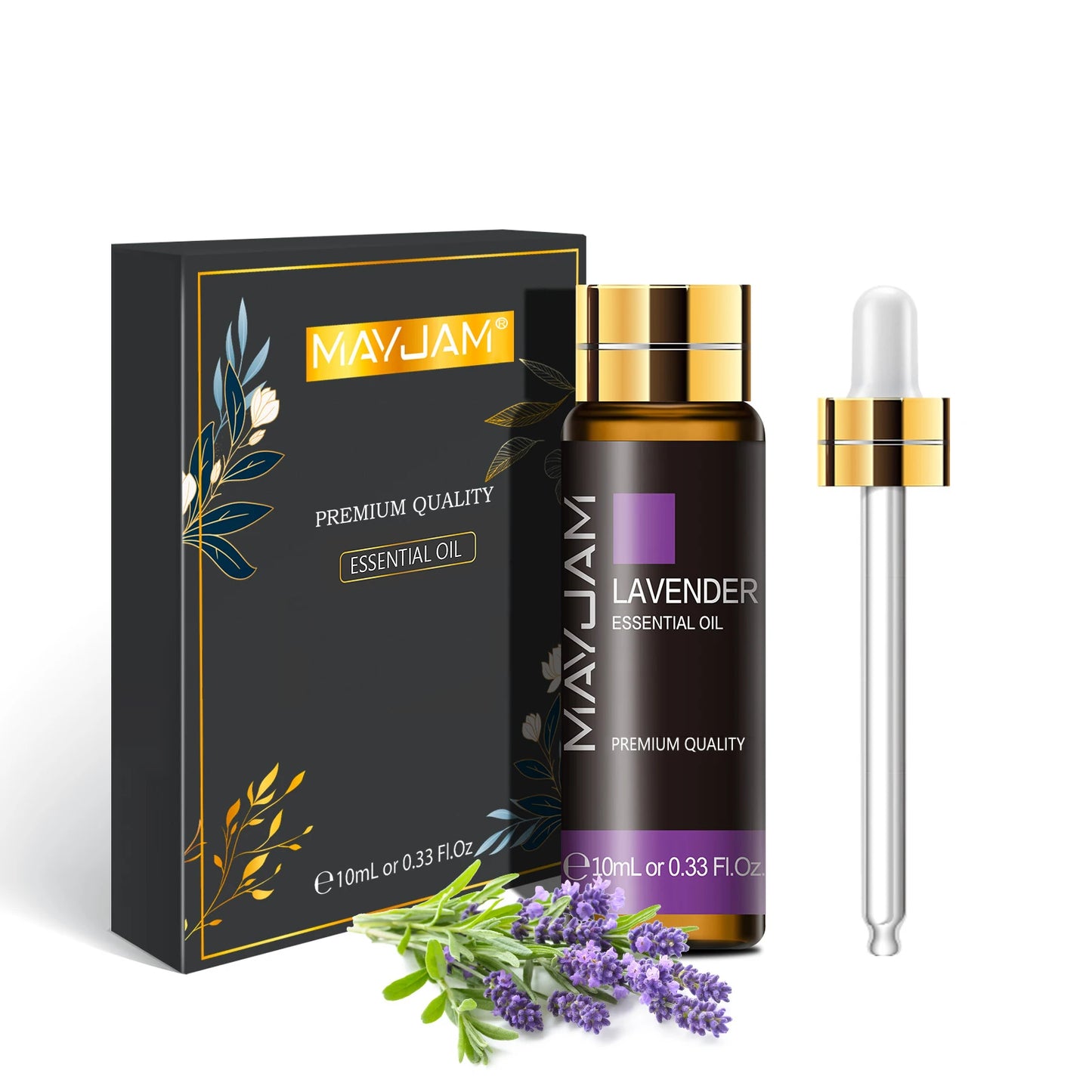 MAYJAM 10ml Pure Essential Oil Lavender Eucalyptus Vanilla Sandalwood Jasmine Bergamot Lemongrass Cinnamon Grapefruit 1pc - NamafadStore