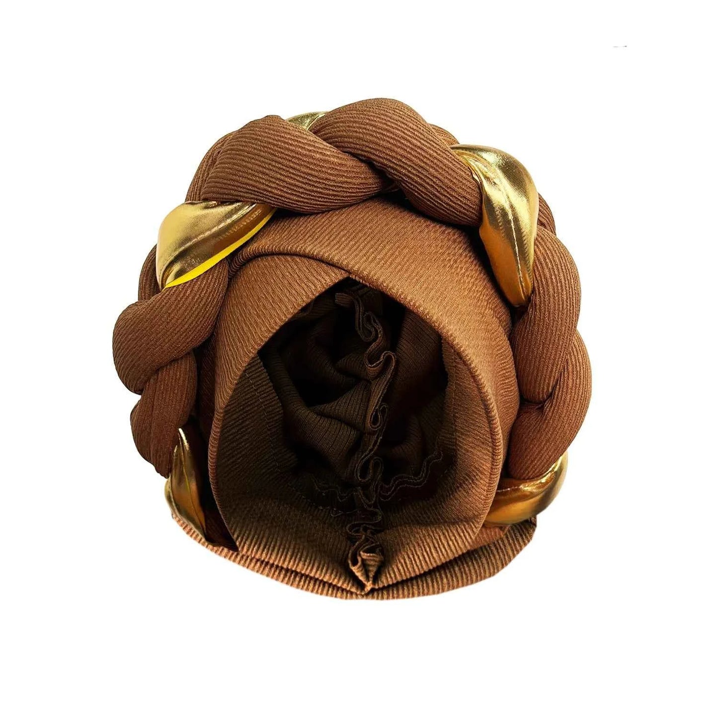 African Turban Cap Headdress Women's Pleated Hat Hair Accessories Arab Wrapped Muslim Hijab - NamafadStore