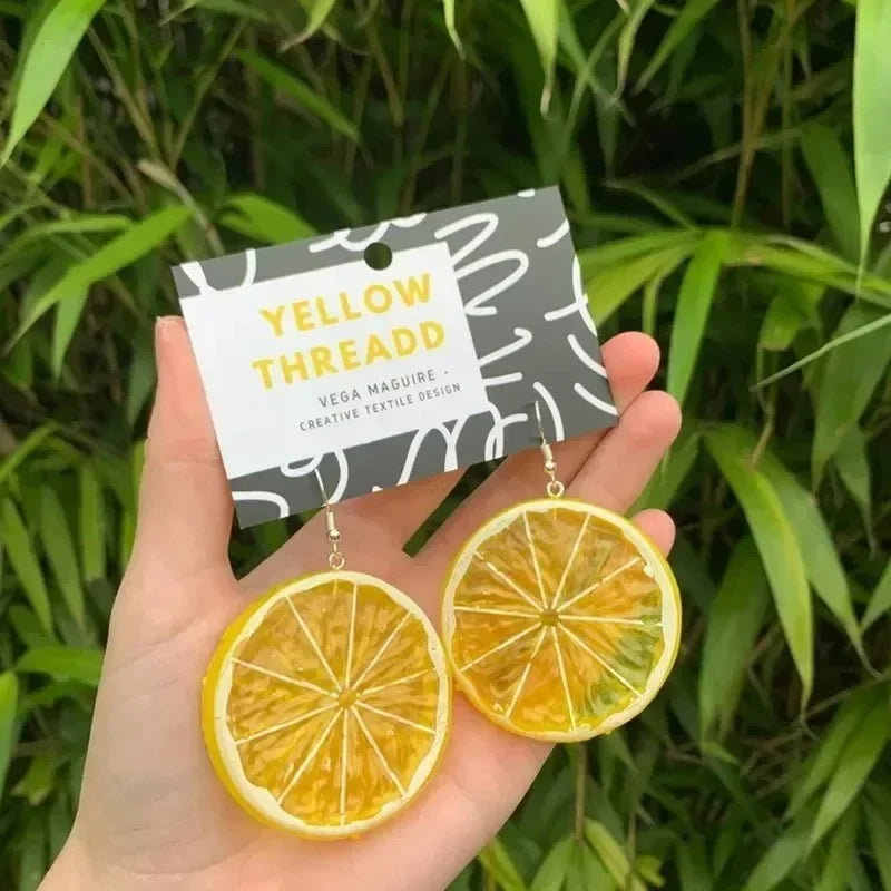 Beer Festival Wine Glass Orange Juice Earrings Fashion 2D Flat Design Earrings Women Girls Party Jewelry Gift Give To Friends