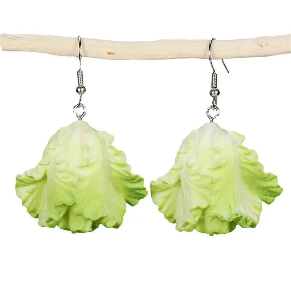 Bohemia Earrings Simulated Vegetable Dangle Earring Korean Style Broccoli Cute Earrings Lettuce, Onion Mushroom Earrings