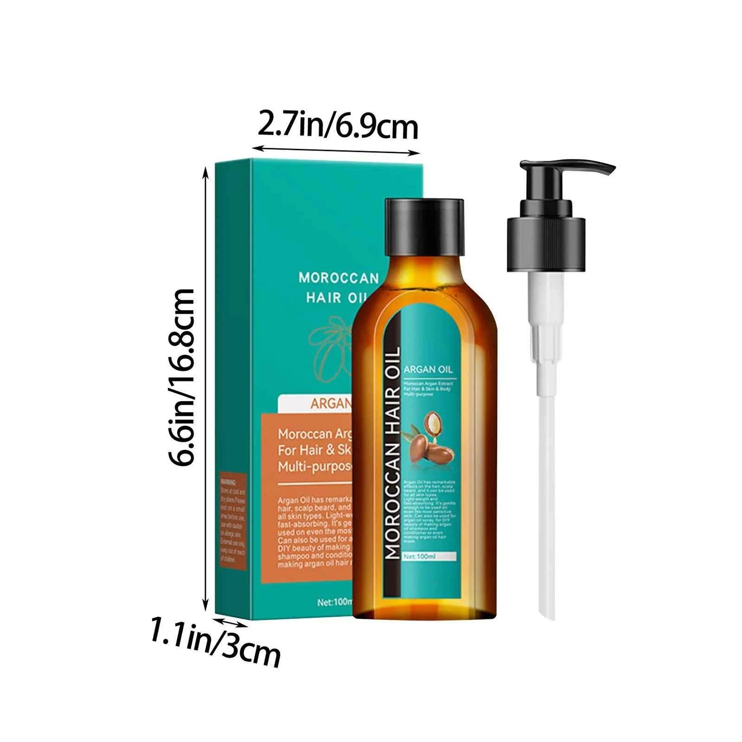 Moroccan Hair Care Oil Hair Care Oil For Dry Damaged Hair Men And Women Healthier Scalp Soft And Light Care For Damaged Hair - NamafadStore