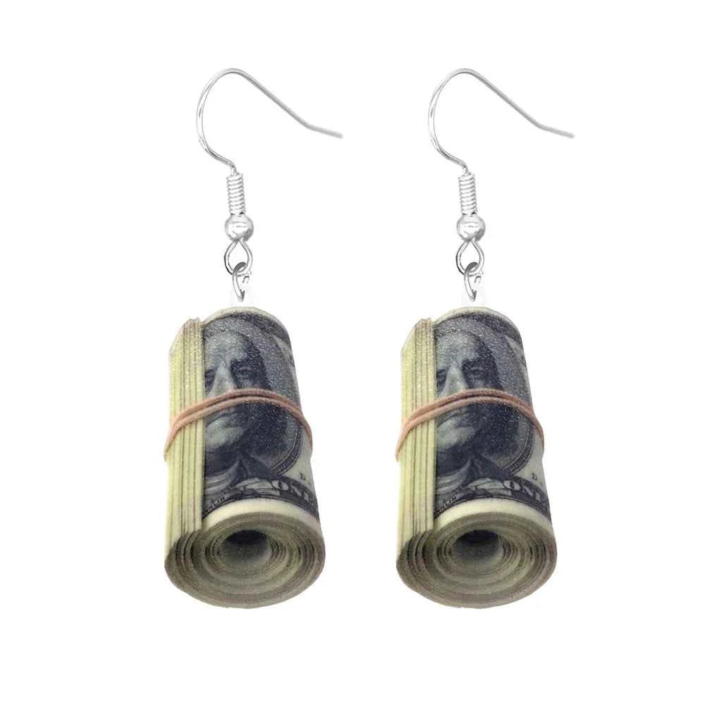 Acrylic funny earrings, fun scissors, hip-hop brushes, soft ruler bags, cute