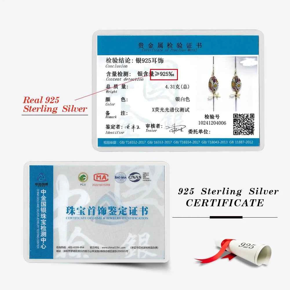 Effie Queen Natural Freshwater Pearls With Starfish Style & Floral Pattern Ornament 925 Sterling Silver Dangle Earrings GPE117