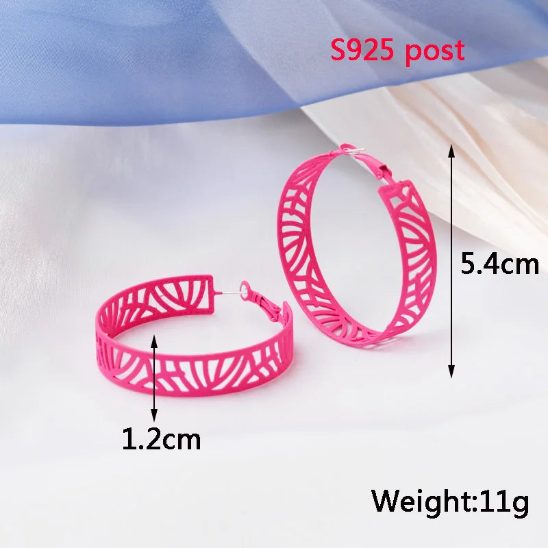 Pink Color Dangle Earrings for Women Korean Fashion Flower Long Hanging Earrings Butterfly Heart Pendants Twist Drop Earrings