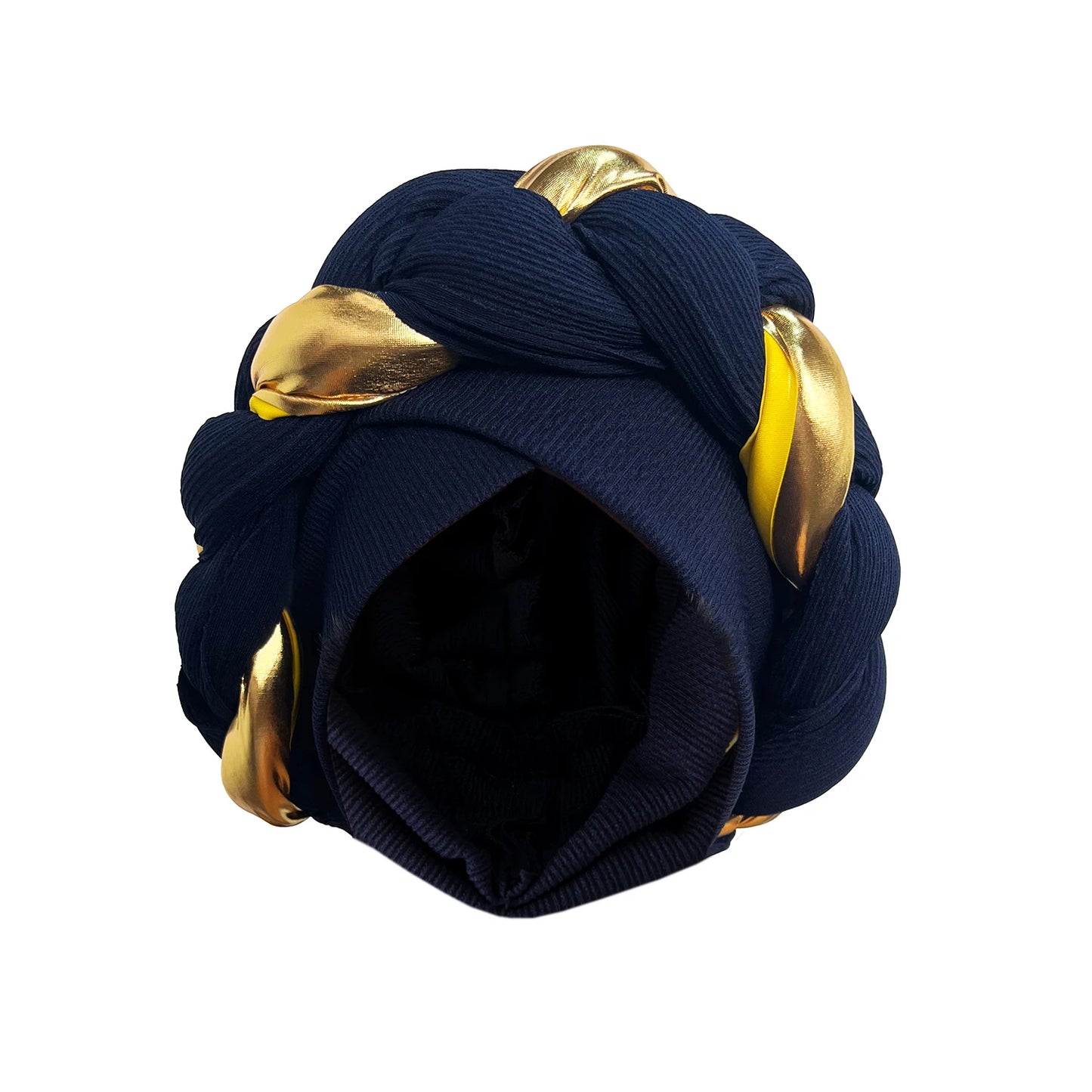 African Turban Cap Headdress Women's Pleated Hat Hair Accessories Arab Wrapped Muslim Hijab - NamafadStore