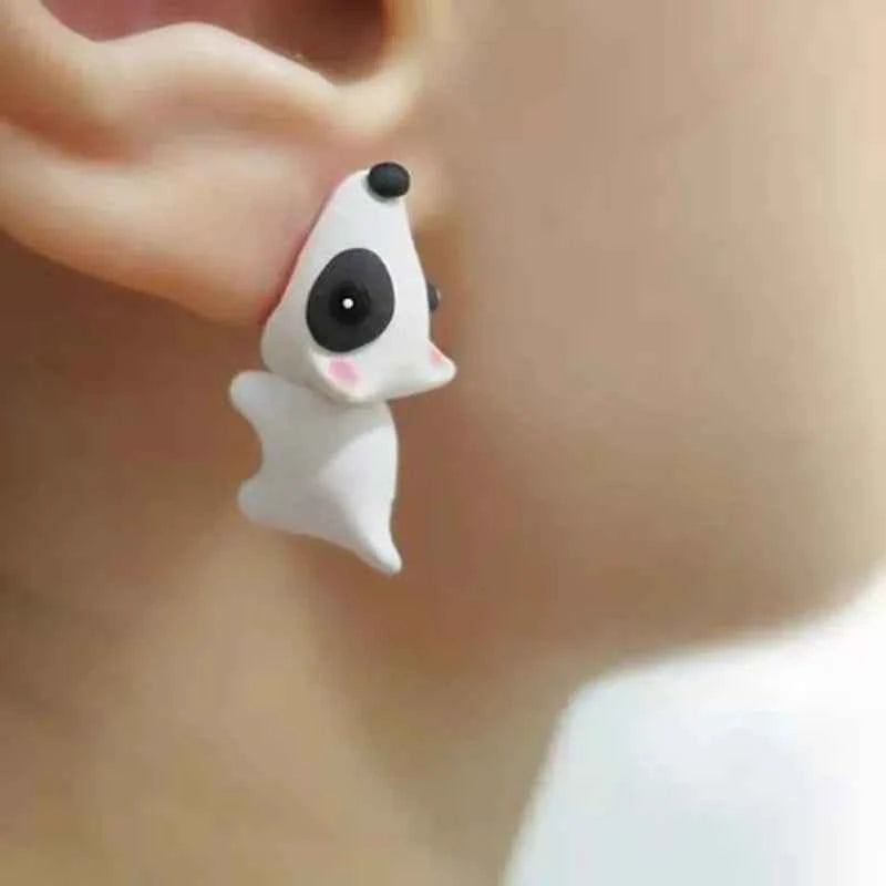 New Fashion Handmade Cartoon 3D Polymer Clay Animal Earrings Women Cute Cat Stud Earring Ear Stud Jewelry Girls Gift