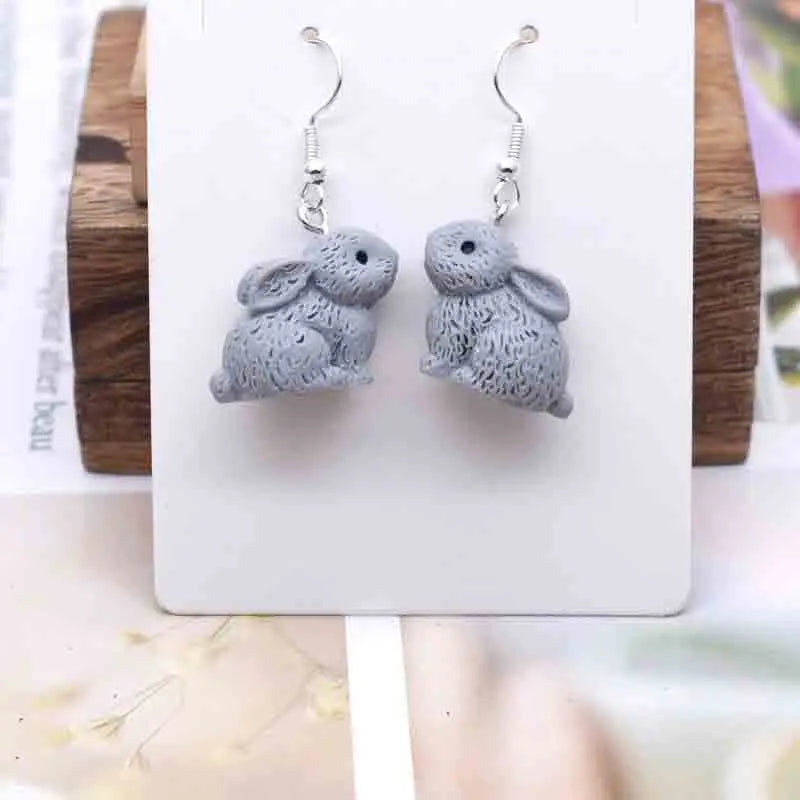 Earring For Women Resin Handmade Cartoons Animals Fruits Vegetables Kawaii Drop Earrings Funny Gifts