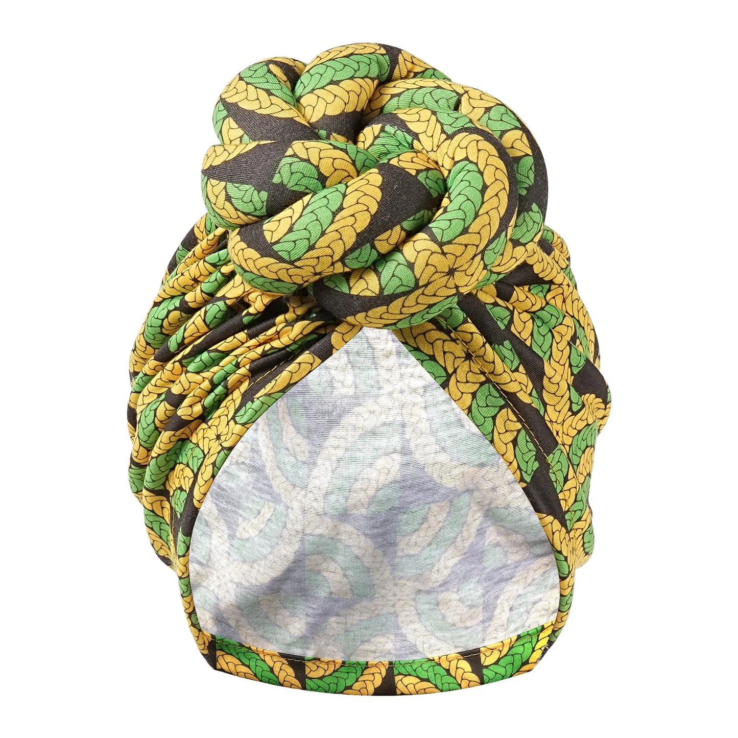 Pre-made Knot Turban, African Print Head Bonnet For Women's, Party Headwear - NamafadStore
