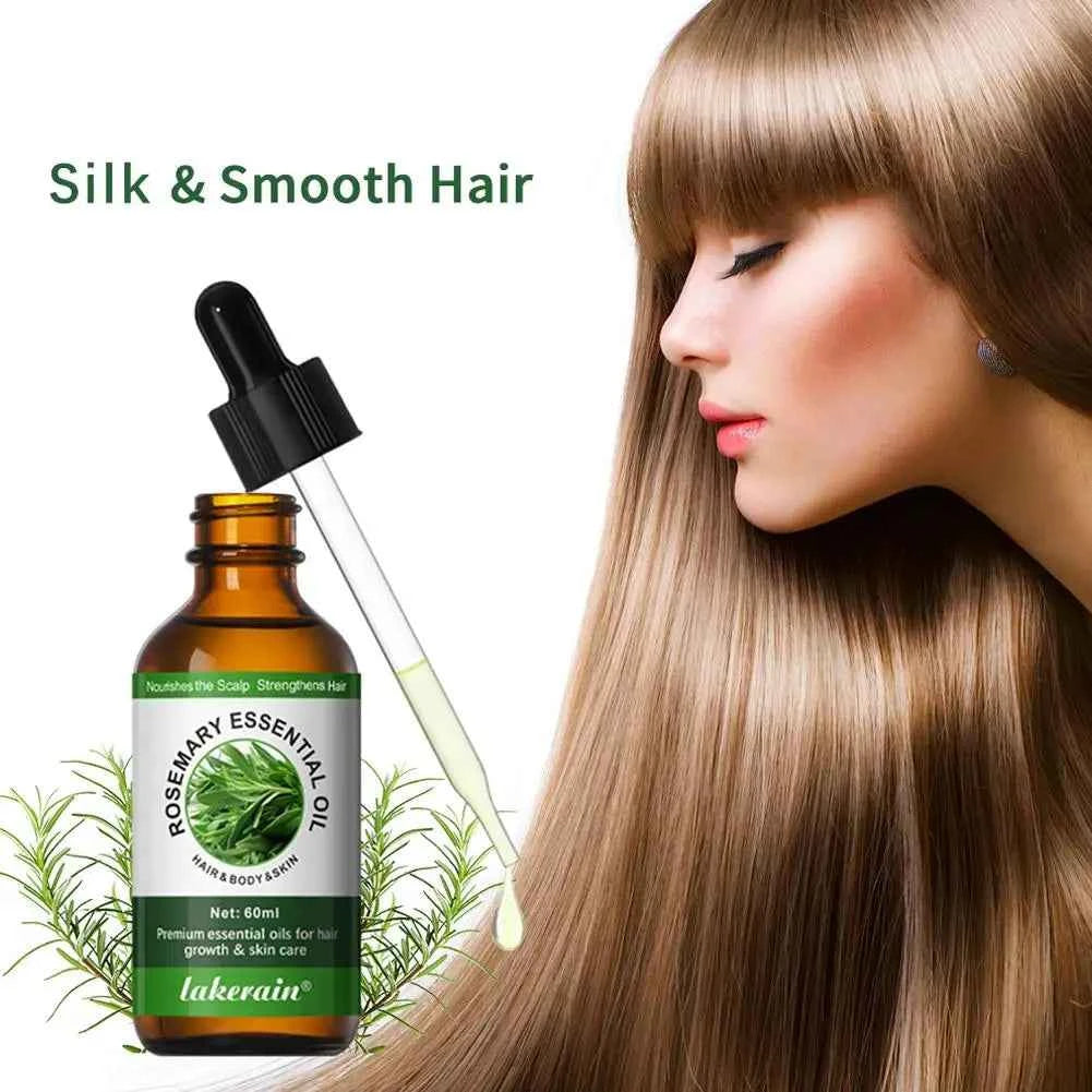 Rosemary Essential Oil Hair Care Oils Pure Natural 30ml/60ml Hair Essential Oils For Nourish Shiny Hair Healthy Care - NamafadStore