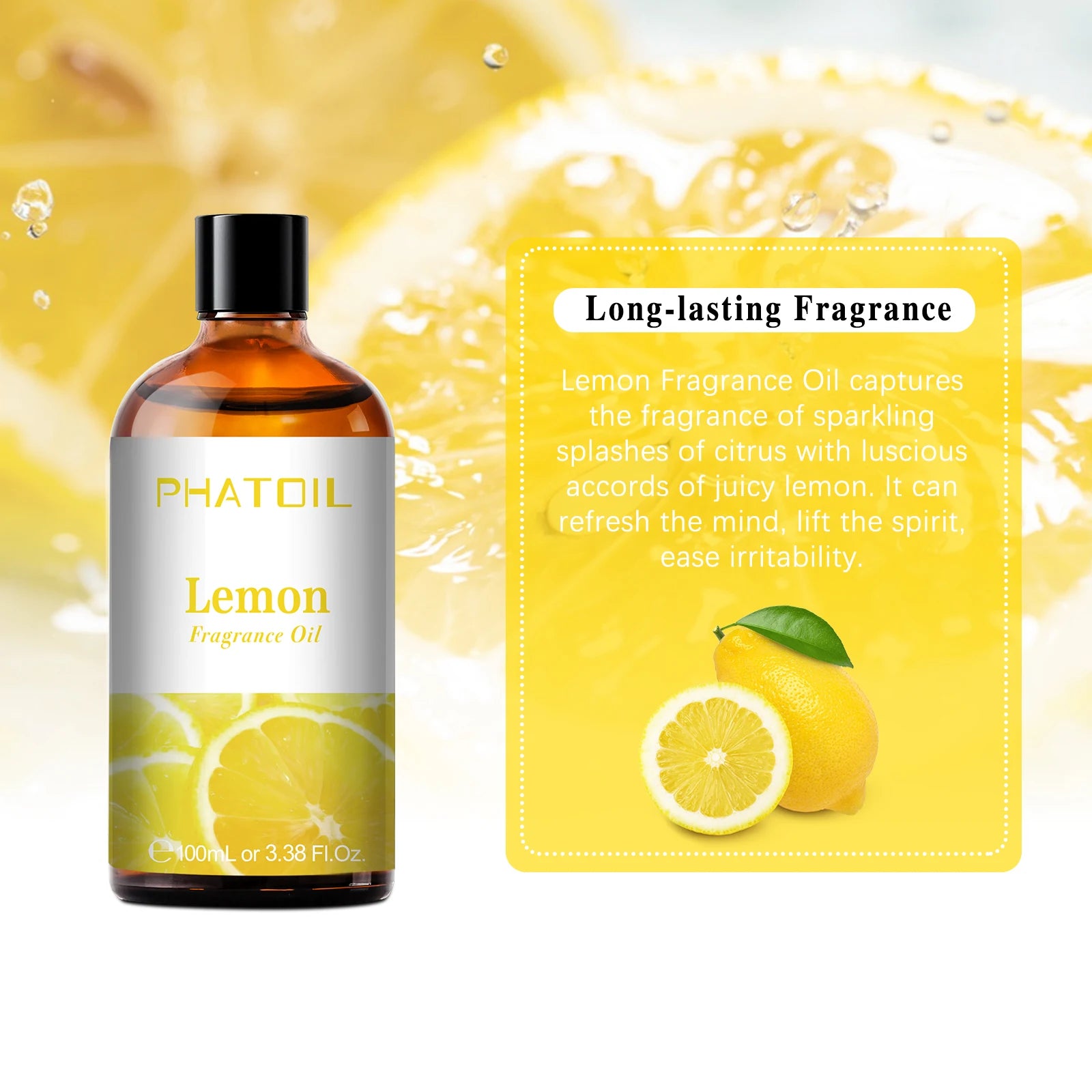 PHATOIL 100ml Aromatherapy Fragrance Oil Coconut & Vanilla Strawberry Cherry Lemon Papaya Aroma Oils For Diffuser Candle Making - NamafadStore