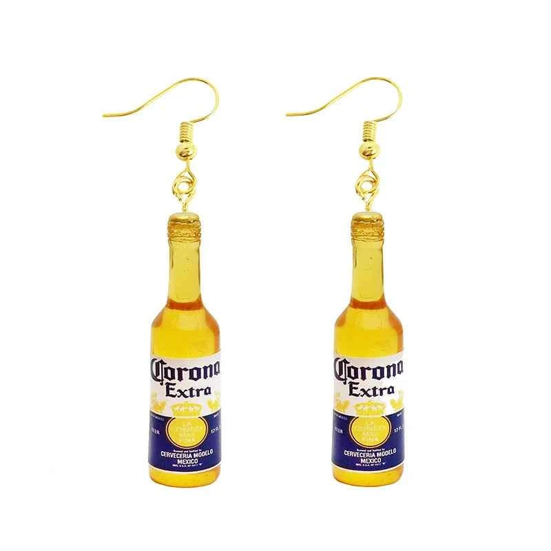 Earrings For Women Girls Cute Foods Hamburg Pizza Chicken Leg Candy Bottle Handmade Candy Kids Funny Resin