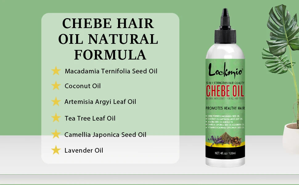 10 in 1 Natural Chebe Oil with African Chebe Powder for Hair Moisturizer for Scalp Hair Stronger - NamafadStore