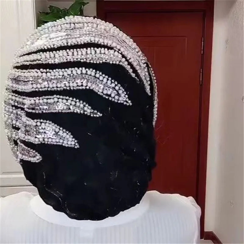 Turban Caps with Hairband Muslim Headscarf Bonnet Female Head Wraps Turbante Mujer Fashion Headwear Accessories