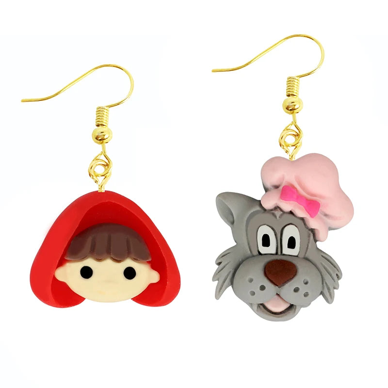 Earring For Women Resin Drop Funny Custom Cute Girls Gift Eardrop Kids Animal Duck Rabbit Flamingo Bird Jellyfish Cat